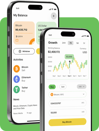 Green Orion trading platform with live market data